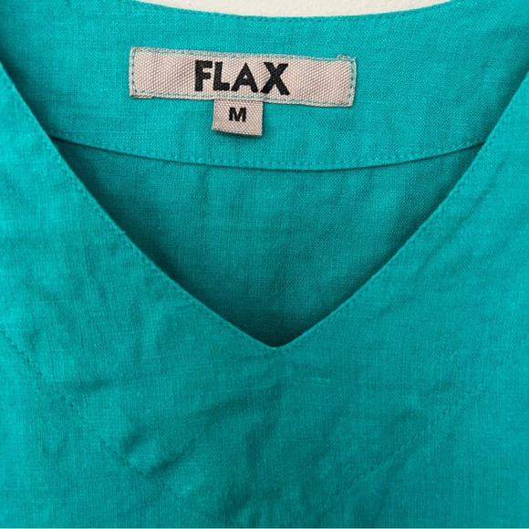 Flax Linen Shift Dress Size Medium - Picture 2 of 6